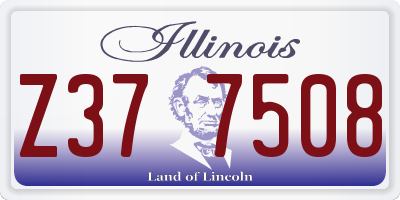 IL license plate Z377508