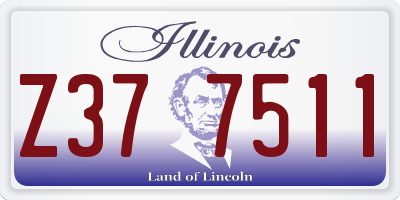 IL license plate Z377511