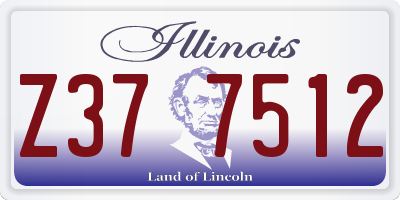 IL license plate Z377512