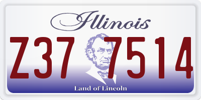 IL license plate Z377514