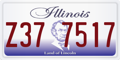 IL license plate Z377517