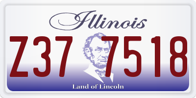 IL license plate Z377518