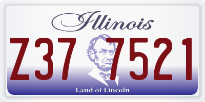 IL license plate Z377521