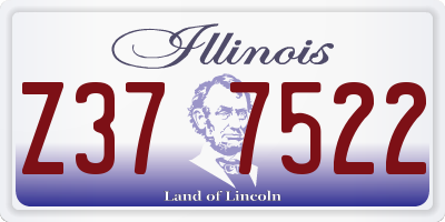 IL license plate Z377522