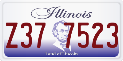 IL license plate Z377523