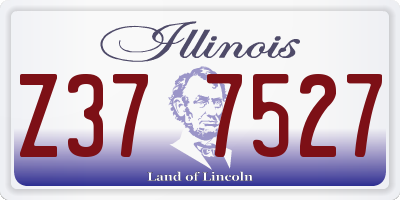 IL license plate Z377527