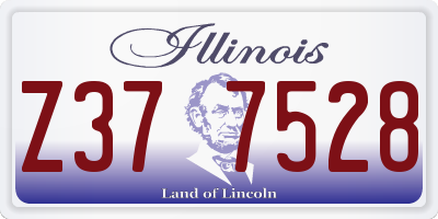 IL license plate Z377528
