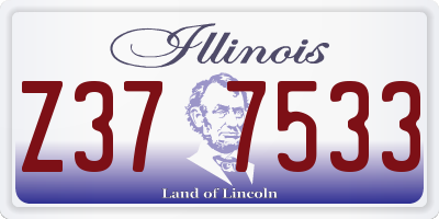 IL license plate Z377533