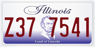 IL license plate Z377541