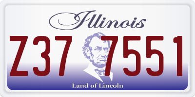 IL license plate Z377551