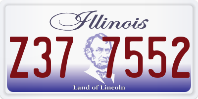 IL license plate Z377552