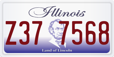 IL license plate Z377568