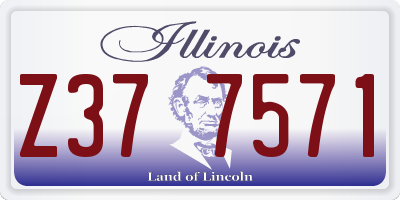 IL license plate Z377571