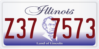 IL license plate Z377573