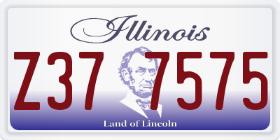 IL license plate Z377575