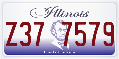 IL license plate Z377579
