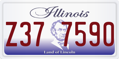 IL license plate Z377590