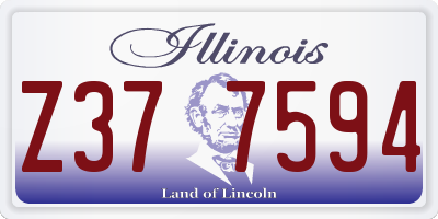 IL license plate Z377594