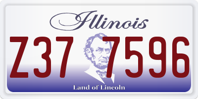 IL license plate Z377596