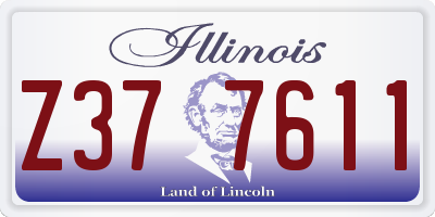 IL license plate Z377611