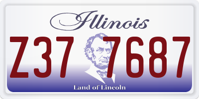 IL license plate Z377687