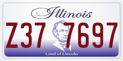 IL license plate Z377697