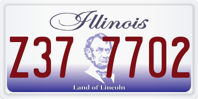 IL license plate Z377702