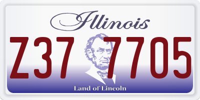 IL license plate Z377705