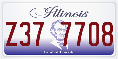 IL license plate Z377708