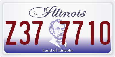 IL license plate Z377710