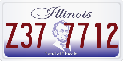 IL license plate Z377712