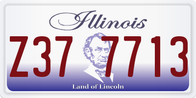 IL license plate Z377713