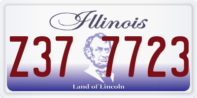 IL license plate Z377723