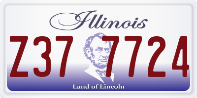 IL license plate Z377724
