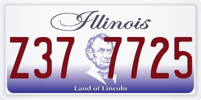 IL license plate Z377725