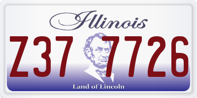 IL license plate Z377726