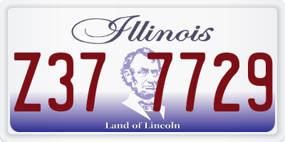 IL license plate Z377729