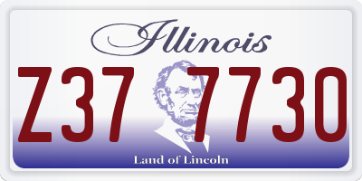 IL license plate Z377730