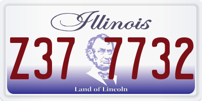 IL license plate Z377732
