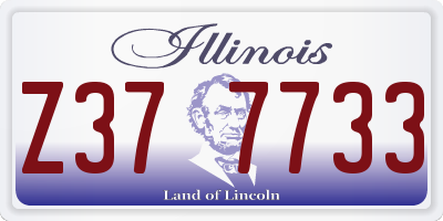 IL license plate Z377733