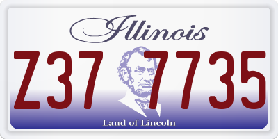 IL license plate Z377735