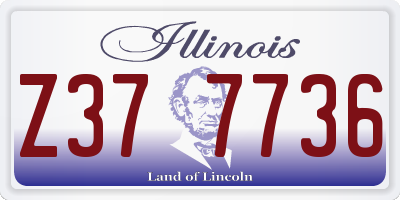 IL license plate Z377736