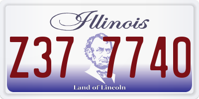 IL license plate Z377740