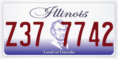 IL license plate Z377742