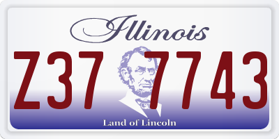 IL license plate Z377743