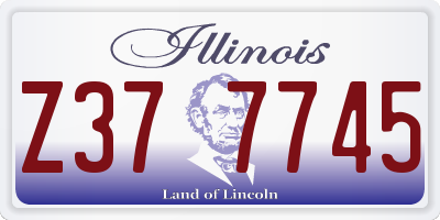 IL license plate Z377745