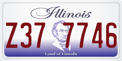 IL license plate Z377746