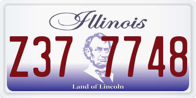 IL license plate Z377748