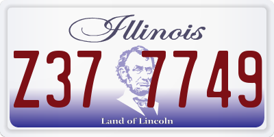 IL license plate Z377749