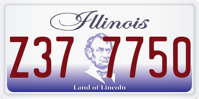 IL license plate Z377750